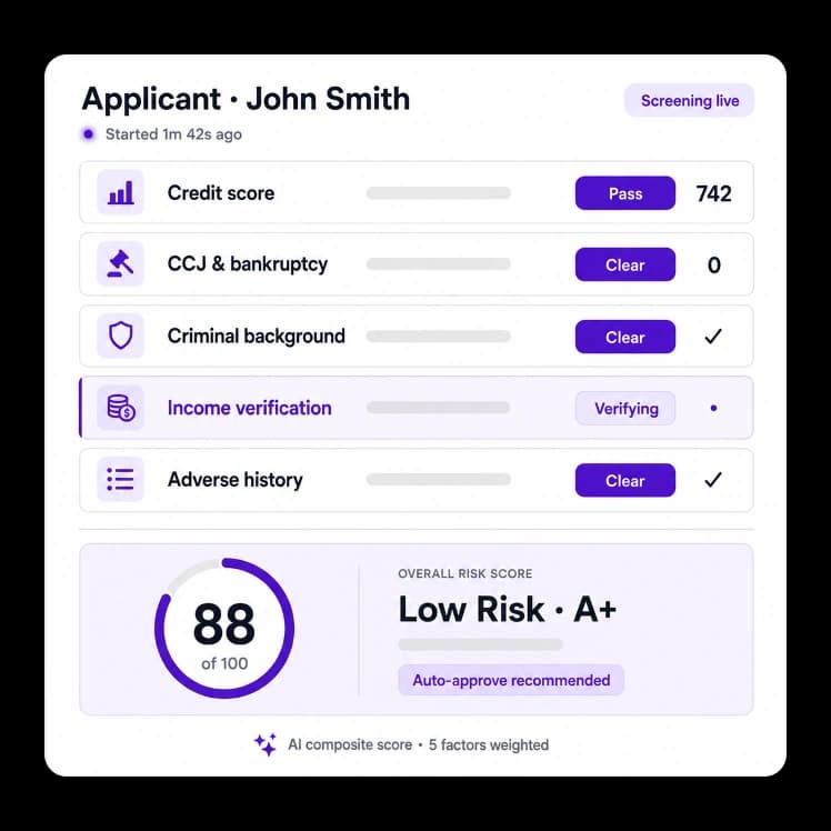 Automated Background & Credit Checks