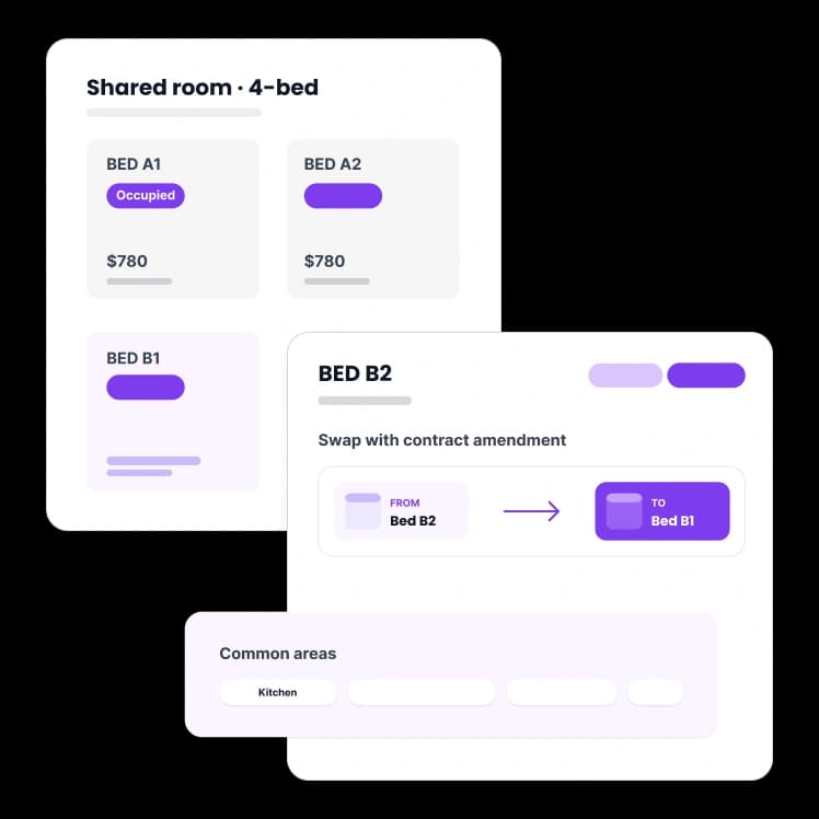 Per-Bed Inventory & Shared Rooms