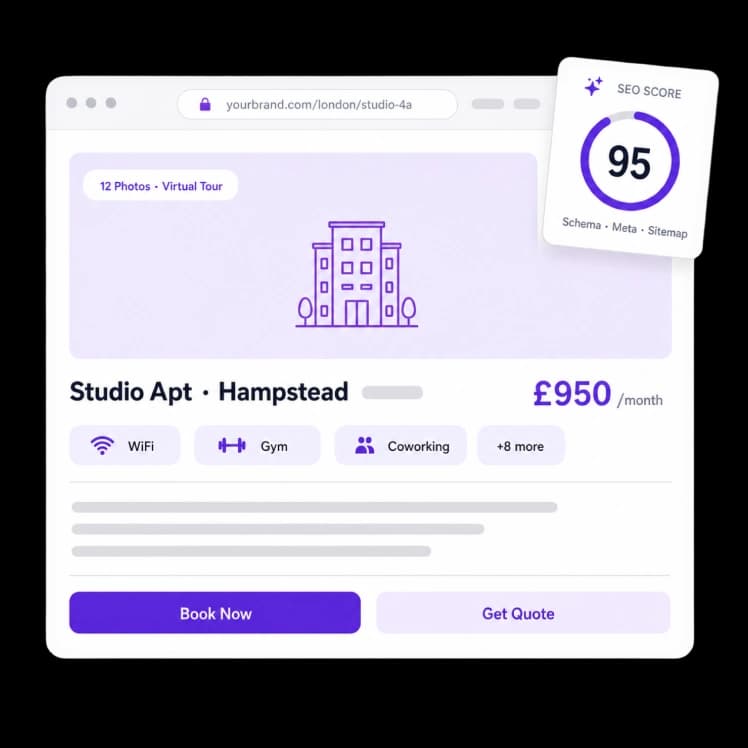 SEO-Optimized Listing Pages