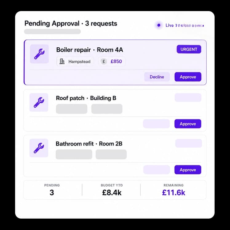 Maintenance Approvals & Transparency