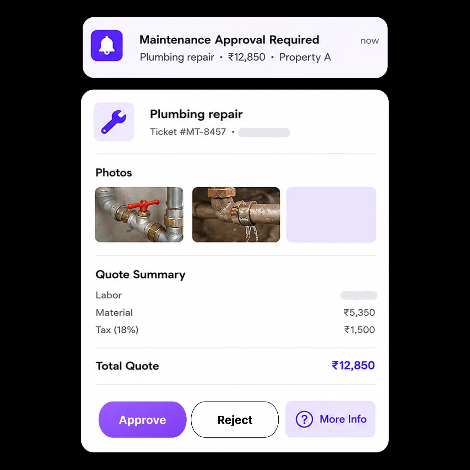 Mobile maintenance approvals