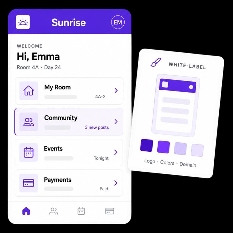 Branded resident app