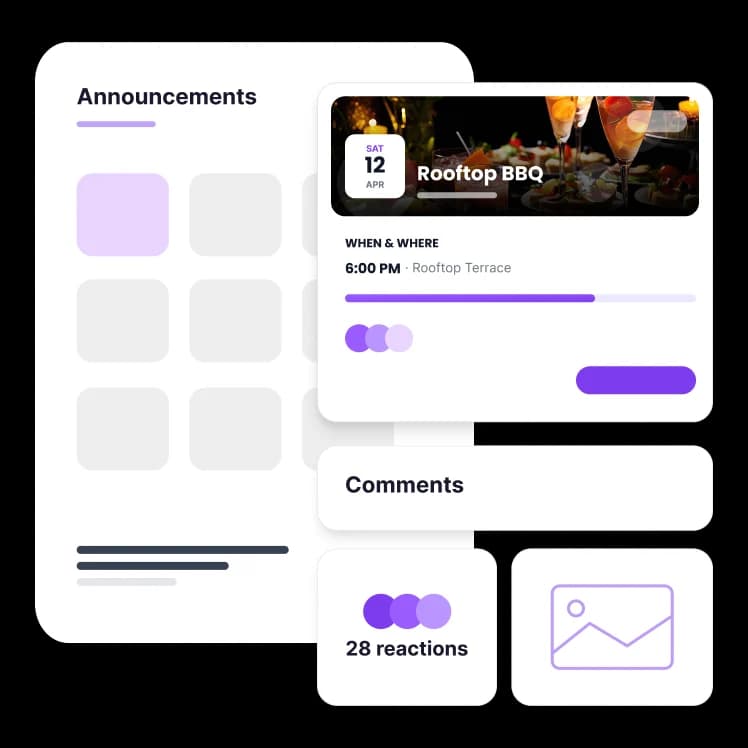 Social Feed & Announcements