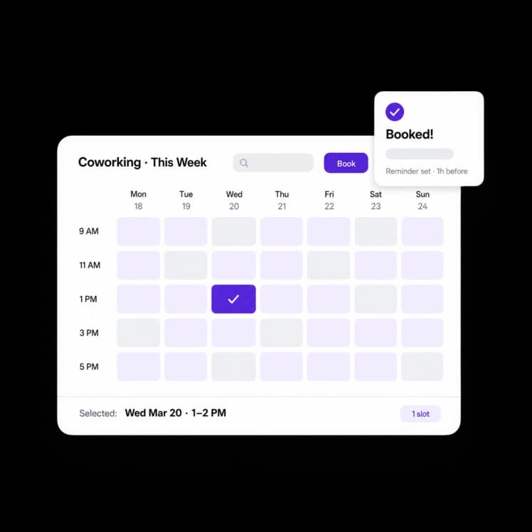 Time-Slot Booking & Availability