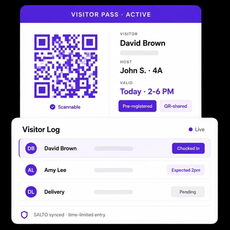 Visitor Management and QR Access Passes