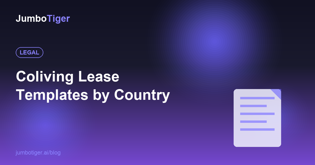 Coliving Lease Templates